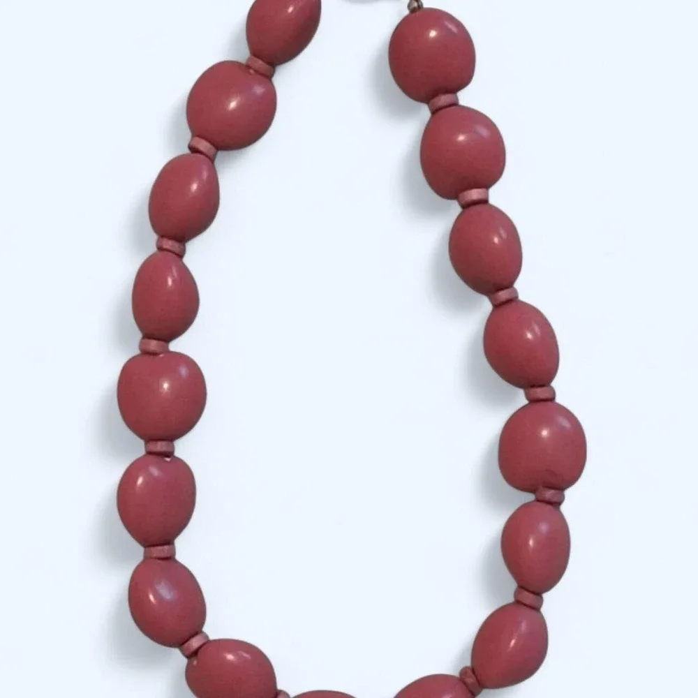 Fashion Jewelry vtg mauve